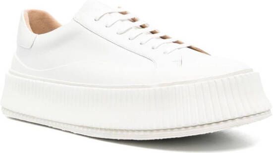 Jil Sander Sneakers met plateauzool Wit