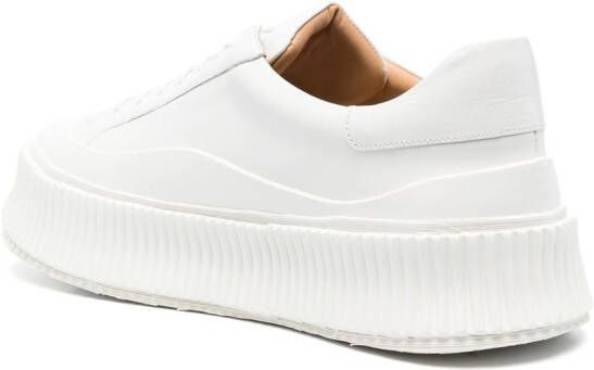 Jil Sander Sneakers met plateauzool Wit