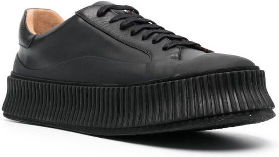 Jil Sander Sneakers met plateauzool Zwart