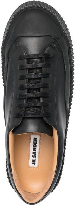 Jil Sander Sneakers met plateauzool Zwart