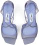 Jimmy Choo Azia 75 mm leren sandalen met bandjes Paars - Thumbnail 4