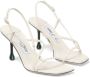 Jimmy Choo Etana 80 mm leren sandalen met bandjes Wit - Thumbnail 2