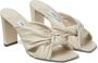 Jimmy Choo 85 mm Avenue sandalen met gedraaid detail Beige - Thumbnail 2