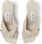Jimmy Choo 85 mm Avenue sandalen met gedraaid detail Beige - Thumbnail 4