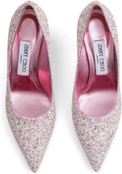 Jimmy Choo Love pumps met glitter Roze