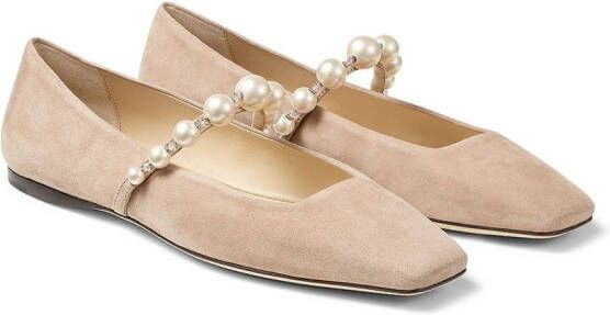 Jimmy Choo Ade ballerina's met vierkante neus Roze