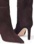 Jimmy Choo Bruine Leren Enkellaarzen met Amandel Teen Brown Dames - Thumbnail 8