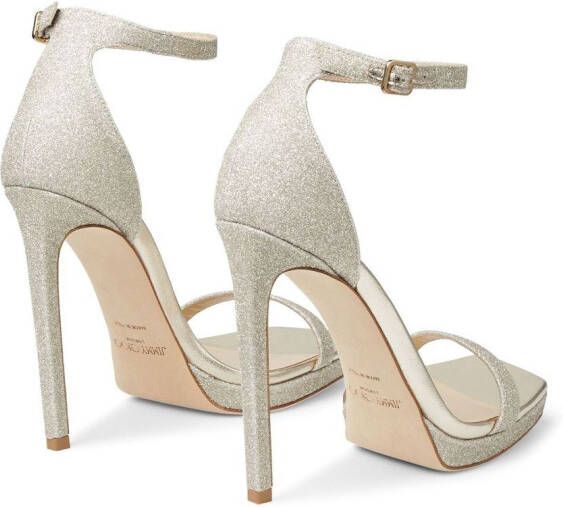 Jimmy Choo Alva sandalen met glitter Goud