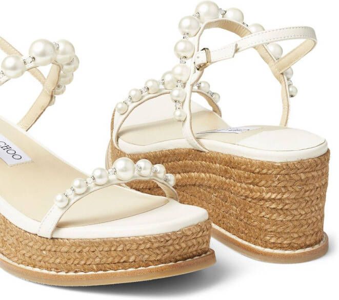 Jimmy Choo Amatuus sandalen met sleehak Wit