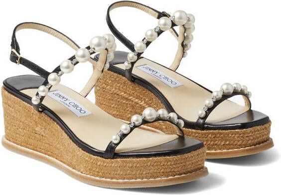 Jimmy Choo Amatuus sandalen met sleehak Zwart