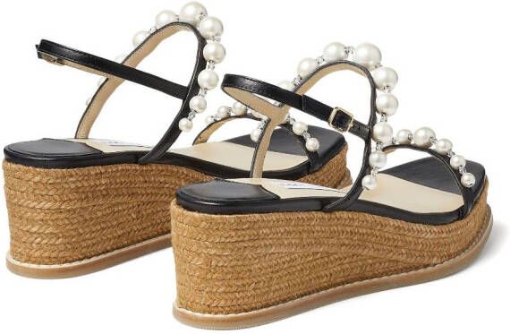 Jimmy Choo Amatuus sandalen met sleehak Zwart