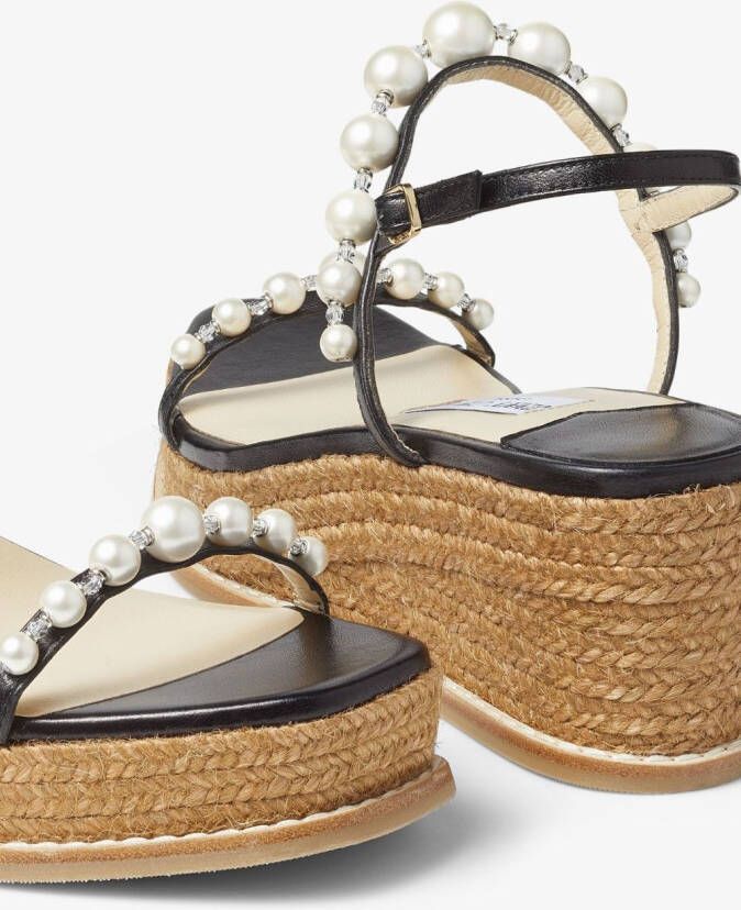 Jimmy Choo Amatuus sandalen met sleehak Zwart