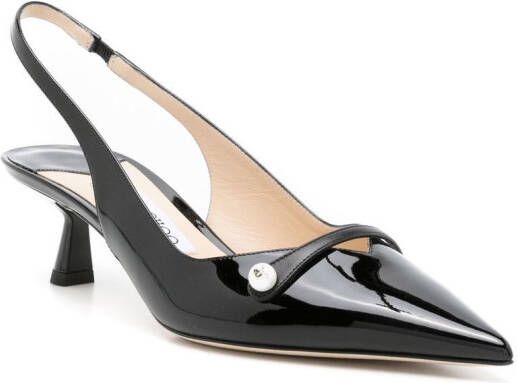 Jimmy Choo Amita leren pumps Zwart