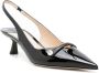 Jimmy Choo Amita leren pumps Zwart - Thumbnail 2