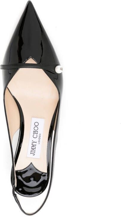 Jimmy Choo Amita leren pumps Zwart