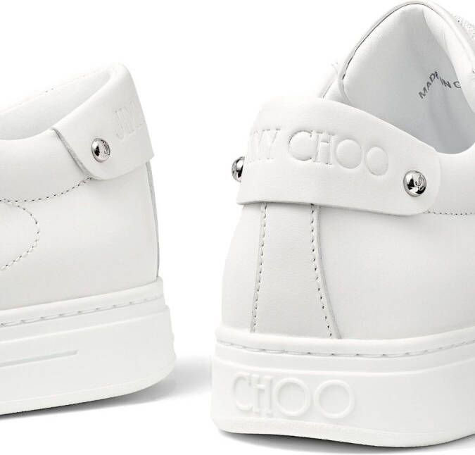 Jimmy Choo Anbtibes sneakers verfraaid met parels Wit