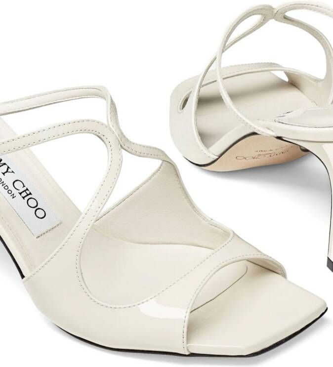 Jimmy Choo Anise leren muiltjes Wit