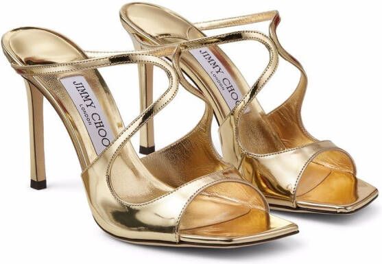 Jimmy Choo Anise sandalen met hak Goud