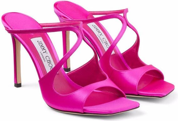 Jimmy Choo Anise sandalen met vierkante neus Roze