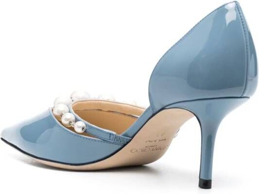 Jimmy Choo Aurelie 65 leren pumps Blauw