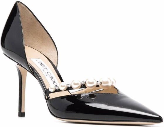 Jimmy Choo Aurelie pumps verfraaid met parels Zwart