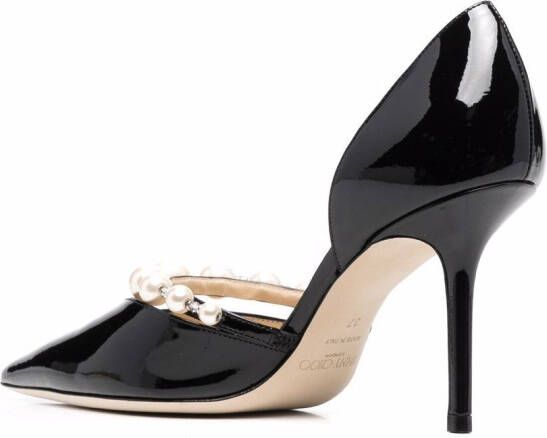 Jimmy Choo Aurelie pumps verfraaid met parels Zwart