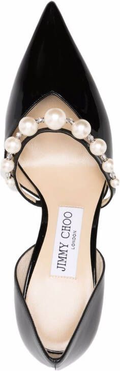 Jimmy Choo Aurelie pumps verfraaid met parels Zwart