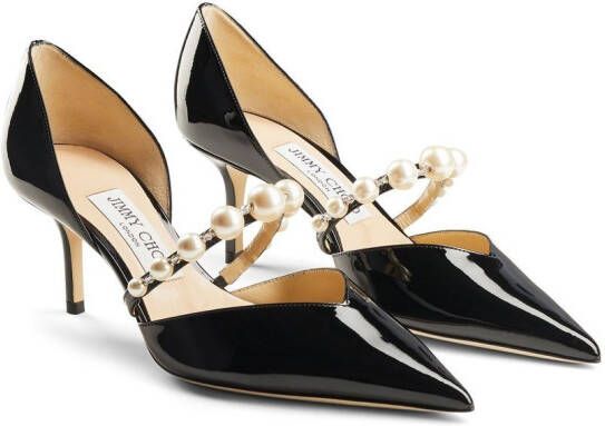 Jimmy Choo Aurelie pumps verfraaid met parels Zwart