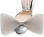 Jimmy Choo Aveline Hoge Hak Sandalen van Wit Leer Gray Dames - Thumbnail 14