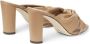 Jimmy Choo 95 mm Avenue leren muiltjes met geknoopt detail Beige - Thumbnail 3