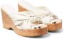 Jimmy Choo 95 mm Avenue sandalen met sleehak Wit - Thumbnail 2
