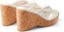 Jimmy Choo 95 mm Avenue sandalen met sleehak Wit - Thumbnail 3