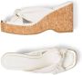 Jimmy Choo 95 mm Avenue sandalen met sleehak Wit - Thumbnail 4