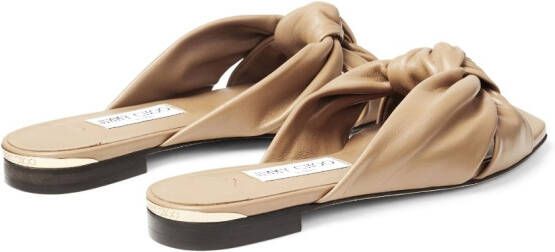 Jimmy Choo Avenue leren sandalen Beige