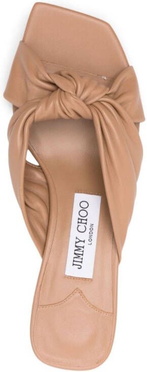 Jimmy Choo Avenue leren muiltjes Beige