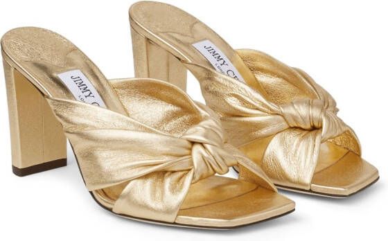 Jimmy Choo Avenue sandalen met metallic afwerking Goud