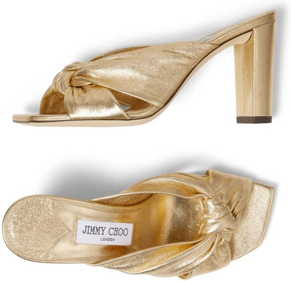 Jimmy Choo Avenue sandalen met metallic afwerking Goud