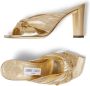 Jimmy Choo Avenue sandalen met metallic afwerking Goud - Thumbnail 4