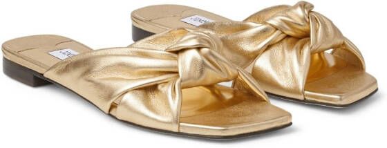 Jimmy Choo Avenue sandalen met metallic afwerking Goud