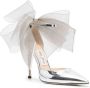 Jimmy Choo Averly pumps met oversized strik Zilver - Thumbnail 2