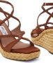 Jimmy Choo Ayla sandalen met sleehak Bruin - Thumbnail 3