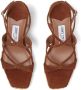 Jimmy Choo Ayla sandalen met sleehak Bruin - Thumbnail 4