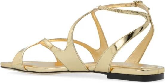 Jimmy Choo Ayla metallic sandalen Goud