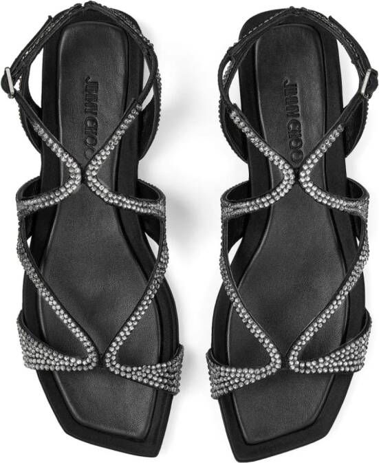 Jimmy Choo Ayla sandalen verfraaid met kristallen Zwart