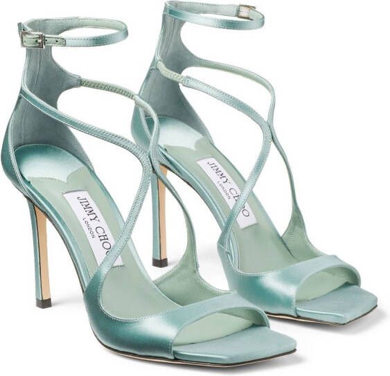 Jimmy Choo Azia sandalen met metallic-effect Groen