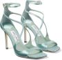 Jimmy Choo Azia sandalen met metallic-effect Groen - Thumbnail 2