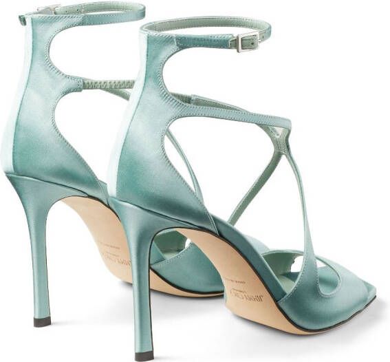 Jimmy Choo Azia sandalen met metallic-effect Groen