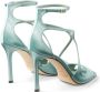 Jimmy Choo Azia sandalen met metallic-effect Groen - Thumbnail 3