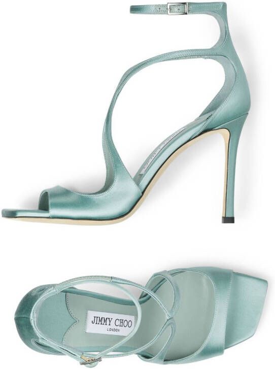 Jimmy Choo Azia sandalen met metallic-effect Groen