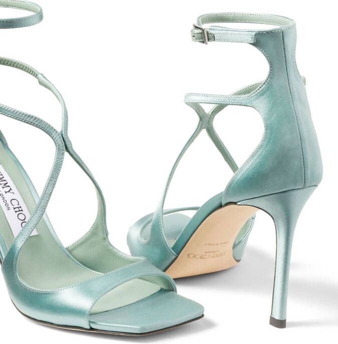 Jimmy Choo Azia sandalen met metallic-effect Groen